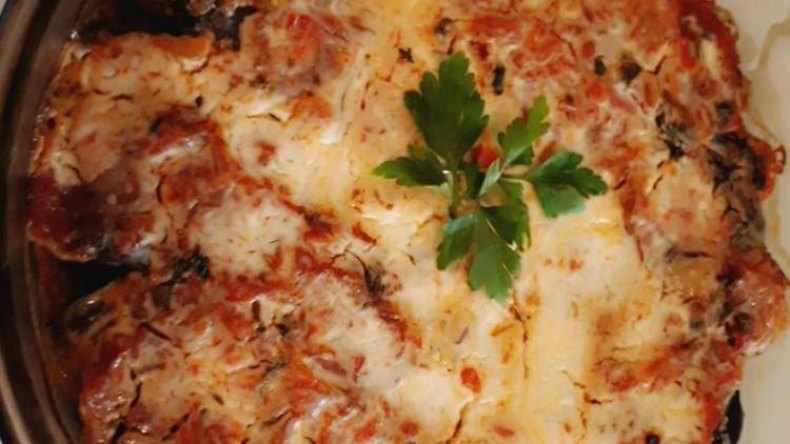 غراتان باذنجان باللحم المفروم