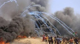 قوات الاحتلال تصيب العشرات قرب حدود غزة