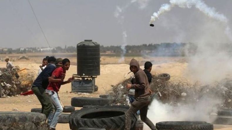 شهيد فلسطيني على حدود غزة