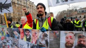 فيديو جديد لقمع الشرطة الفرنسية للمتظاهرين