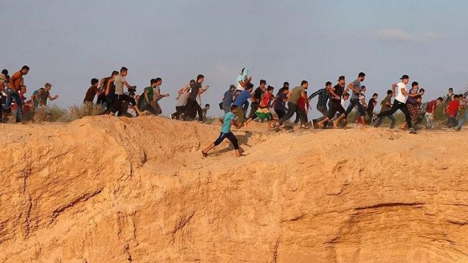 شهيدان فلسطينيان في غارة إسرائيلية قرب غزة