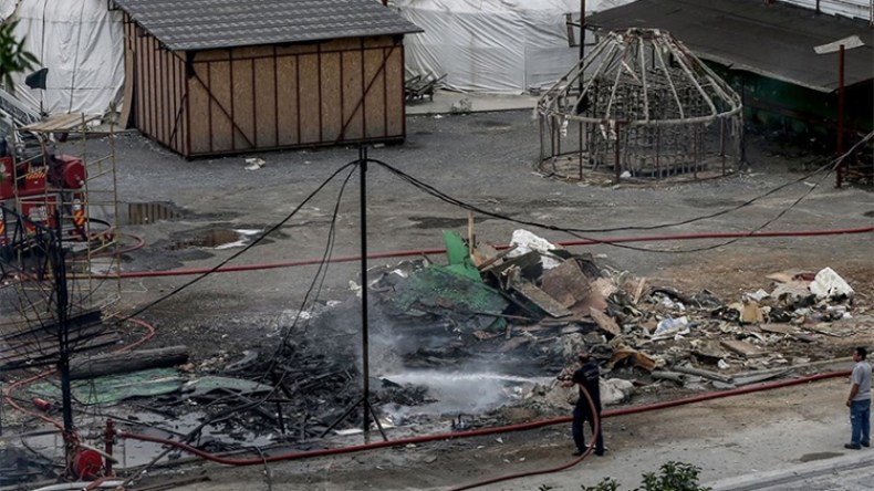 حريق في موقع تصوير “قيامة أرطغرل”.. صدفة أم مكيدة ؟!