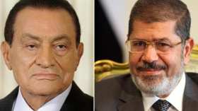 مبارك يتخلف عن مواجهة مرسي