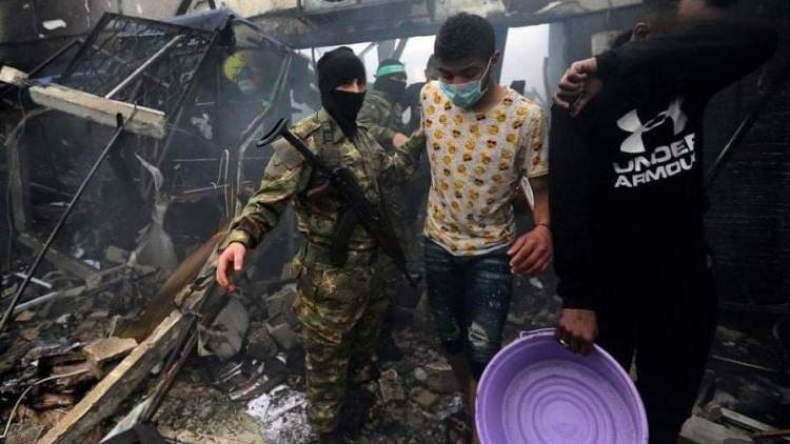 عشرات القتلى والجرحى في حريق كبير بقطاع غزة (فيديو وصور)