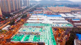 هكذا شيدت الصين مستشفى ووهان في ثمانية أيام (فيديو)