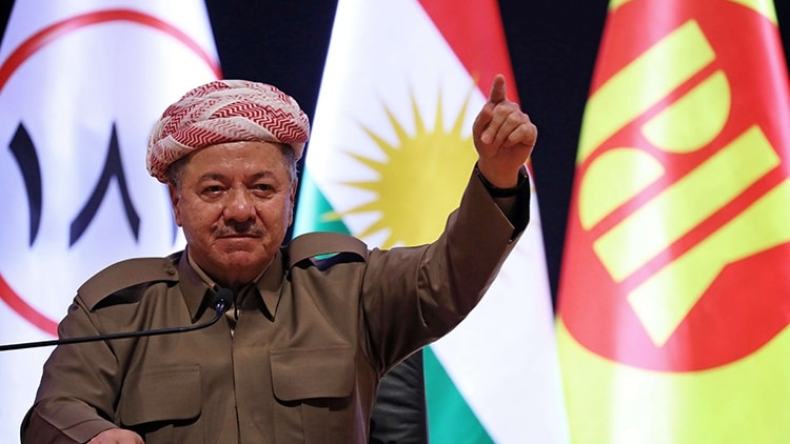 الزعيم الكردي بارزاني في بغداد