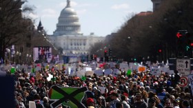 مسيرات حاشدة لتشديد القيود على امتلاك الأسلحة في أمريكا