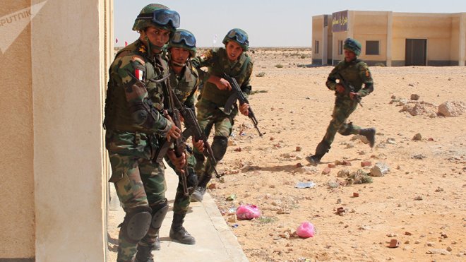 الجيش المصري يقضي على 5 إرهابيين
