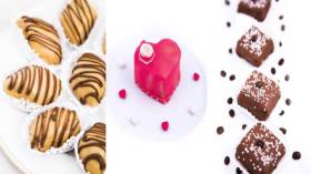 كيكة القلب بالقهوة – حلوى بطلاء الشكولاطة – حلوى بطلاء القهوة