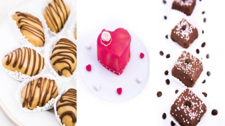 كيكة القلب بالقهوة – حلوى بطلاء الشكولاطة – حلوى بطلاء القهوة