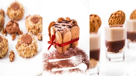 حلوى بالقهوة والجوز – “شارلوت” القهوة – كريمة القهوة