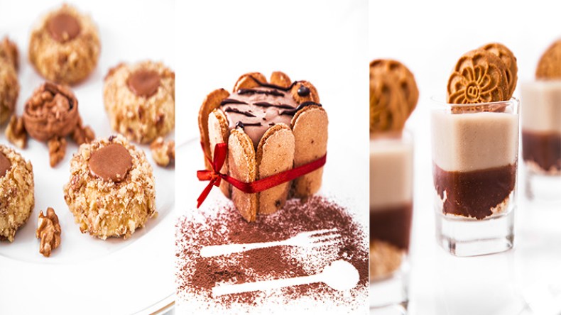 حلوى بالقهوة والجوز – “شارلوت” القهوة – كريمة القهوة