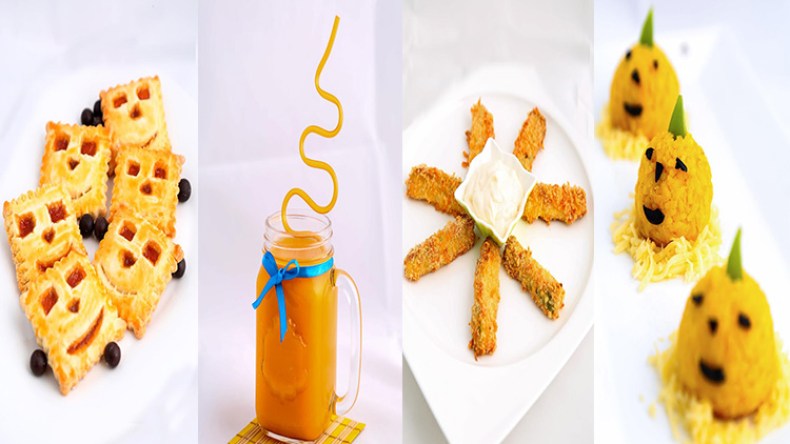 حلوى المربى- عصير الجزر- كريات الأرز بالجبن- مقرمشات الكوسة