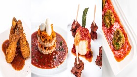 عجيجات السمك_ عش بيض السمان_ فخذ دجاج “باني”_ لحم متبل مع الطماطم