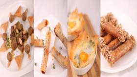 بوراك الرنة القسنطيني – بوراك النقانق – طاجين بريوات اللوز مع اللحم – بوراك في القوالب