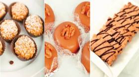 بسكويت باللوز و القهوة – حلوى بالجوز وطلاء القهوة – حلوى بالفول السوداني بنكهة القهوة