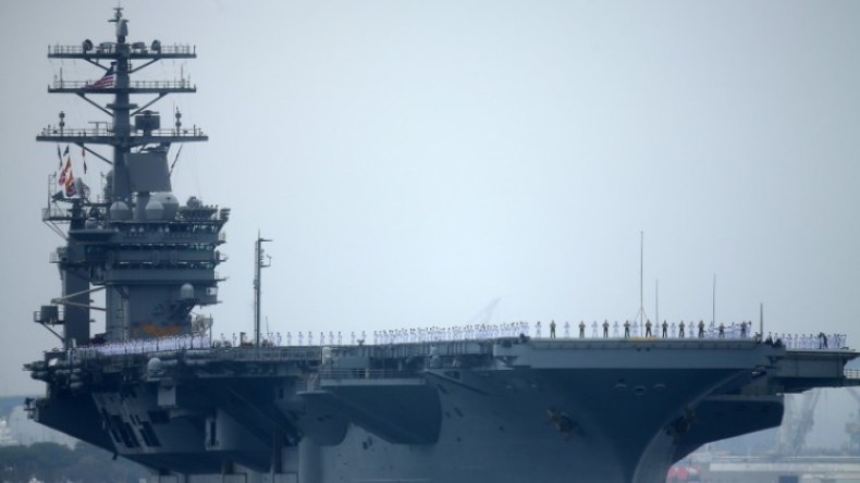 حاملتا طائرات أمريكيتان تجريان تدريبات في بحر الصين الجنوبي