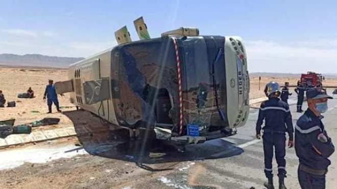 54 جريحا في انقلاب حافلة لنقل المسافرين بولاية النعامة