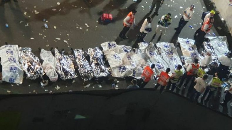 44 قتيلا ومئات الجرحى بسبب التدافع في الكيان الصهيوني