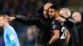 جماهير السيتي تهاجم غوارديولا بسبب رياض محرز