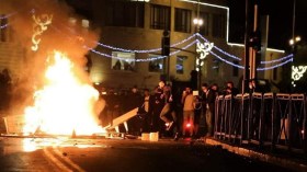 صدامات في القدس الشرقية وقصف في قطاع غزة