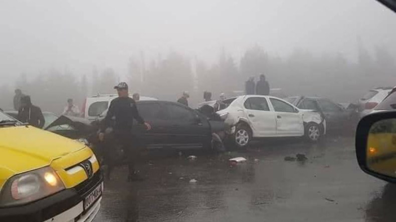 الاصطدام التسلسلي بعين الدفلى يصنع الحدث بالجزائر وخارجها