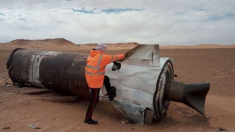 هل شوهد الصاروخ الصيني التائه بالجزائر والعراق؟