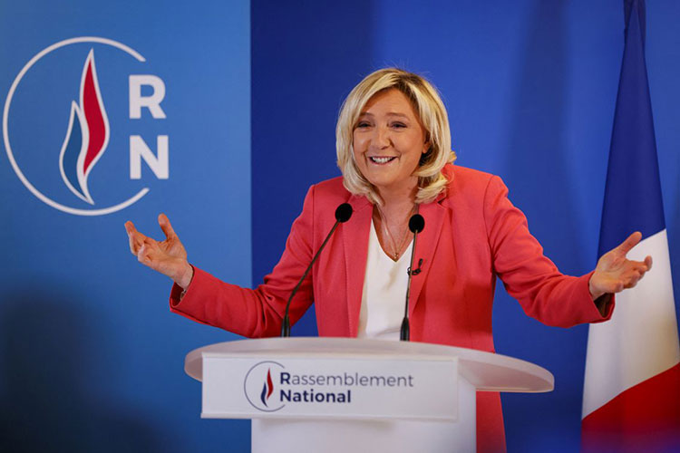 Marine Le Pen, la réélection de Macron est synonyme du “chaos général”