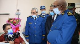 بالفيديو.. زيارة رسمية للشرطي الذي تم الإعتداء عليه
