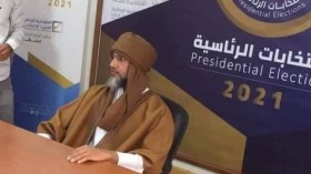 أول ظهور لنجل معمر القذافي سيف الإسلام بعد ترشحه للرئاسة في ليبيا