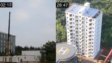 Un immeuble de 10 étages construit en Chine en 28 heures