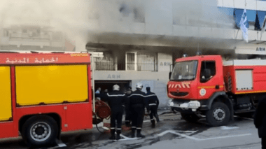 Bordj El-Kiffan: Un énorme incendie ravage un bureau de poste