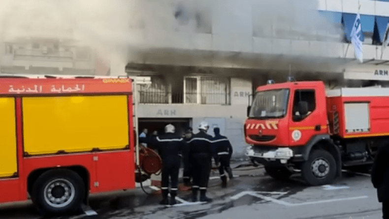 Bordj El-Kiffan: Un énorme incendie ravage un bureau de poste