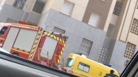 نجاة فتاة سقطت من الطابق الرابع