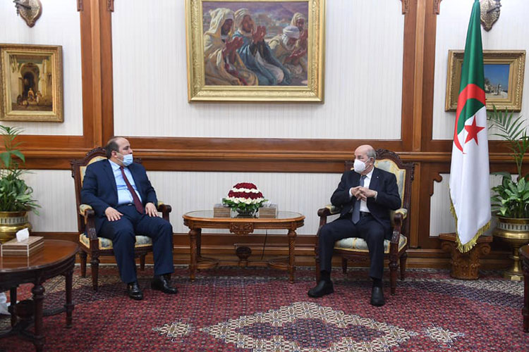 Tebboune reçoit le SG du FLN et des représentants des indépendants