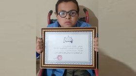 “يعقوب” تحدى الإعاقة والناس للنجاح في السانكيام بالبويرة