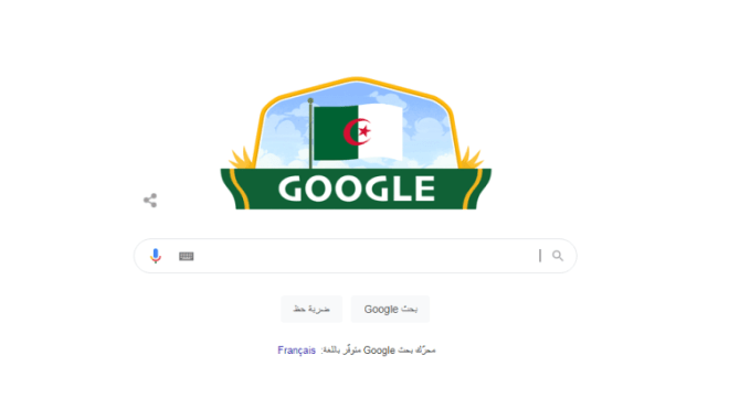 “غوغل” يحتفل بعيد استقلال الجزائر