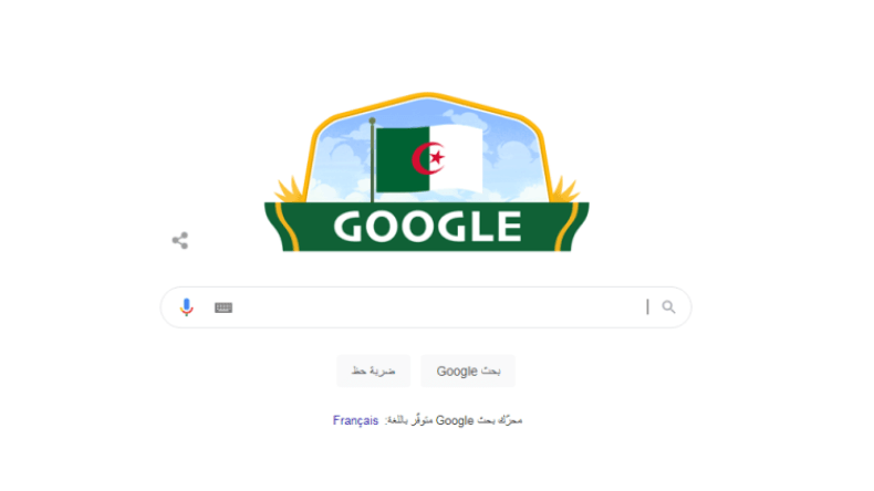“غوغل” يحتفل بعيد استقلال الجزائر