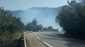 الشريعة: السيطرة على 85 بالمائة من الحريق ووفاة عون حماية مدنية