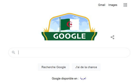 Google célèbre le 59ème anniversaire de l’indépendance de l’Algérie