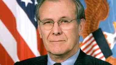 Donald Rumsfeld, architecte de la guerre en Irak est mort