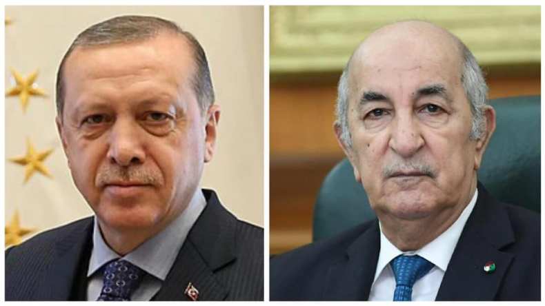 الرئيس تبون يتلقى مكالمة هاتفية من نظيره التركي