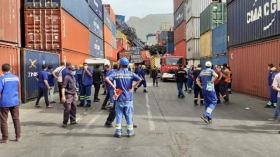 سقوط حاويات على مستوى ميناء بجاية