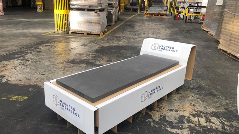 إنتاج أول سرير من الكرتون المموج موجه للمستشفيات الجزائرية