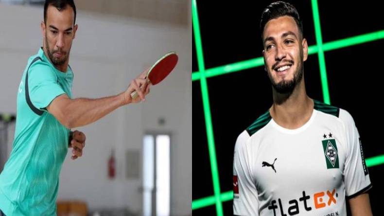 بن سبعيني يعرض القميص الجديد.. وبلعمري بجدية في تنس الطاولة