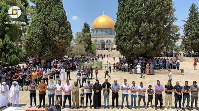 أداء صلاة الغائب في الأقصى ومساجد فلسطين على أرواح شهداء الجزائر   