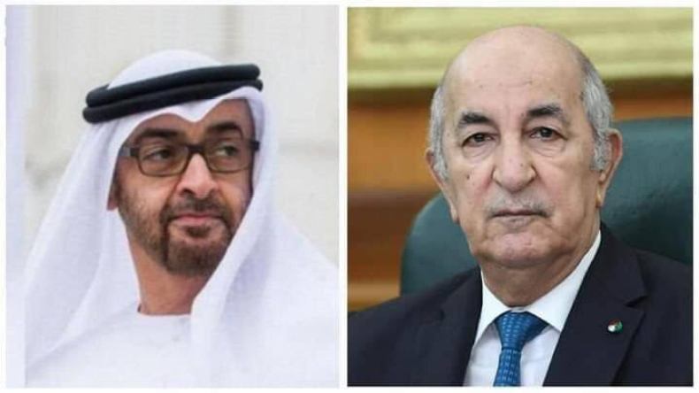 رئيس دولة الإمارات يبعث برقية تهنئة إلى الرئيس تبون