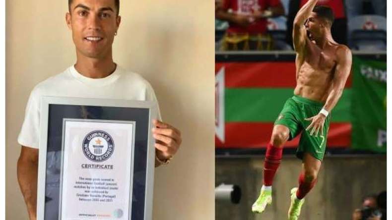 كريستيانو رونالدو يشكر موسوعة غينيس ..