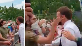 بعد إطلاق سراحه.. صافع ماكرون يهدد بصفعة ثانية