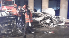 عين تموشنت: 6 قتلى في سقوط سيارة على أخرى من جسر (صور)